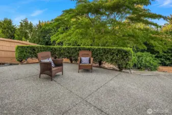 There are beautiful, flexible outdoor spaces.