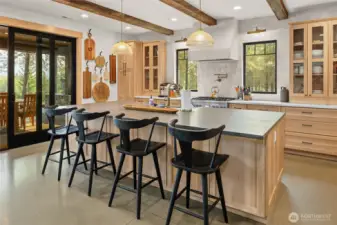 Kitchen with island seating