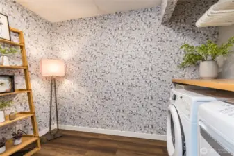Spacious laundry room