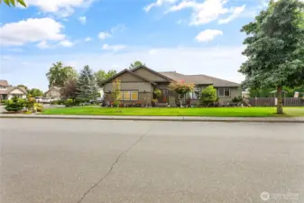 In a sought-after neighborhood with wide streets and sidewalks.