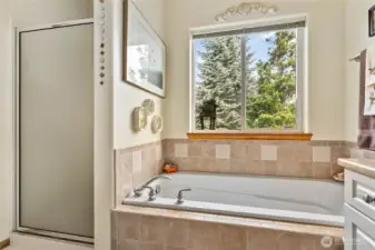 with shower