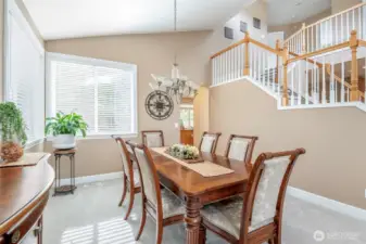 Northern facing house with plentiful windows for bright, natural light.