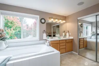 Generous, 5 piece primary ensuite.