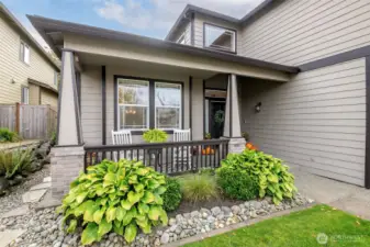 Gravel trail to gated, backyard access. Gate on opposite side as well.