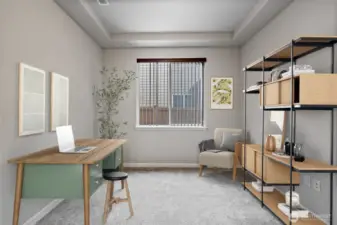 Virtually Staged. Main floor office