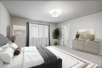Virtually Staged. Primary bedroom