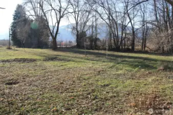 Corner of the property facing West