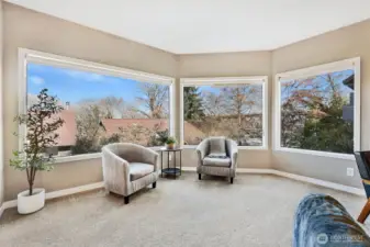 Canal and territorial views from living room.