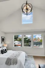 the vaulted space creates a truly unique space.