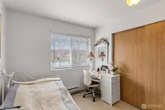 Bedroom with views of the lake!