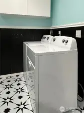 Brand new matching washer/dryer included with sale!