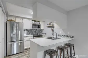 You will appreciate the remodeled kitchen