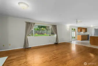 Family Room has slider leading to Backyard