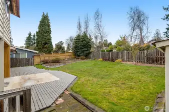 Fully Fenced Backyard