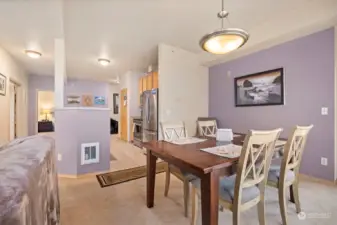 Dining area with view of Kitchen