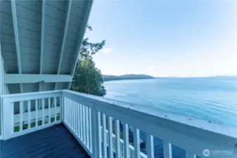 view from upstairs bedroom balcony