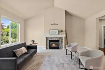 Living Room with Gas Fireplace