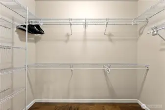 Walk-in Closet with Shelving