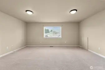 Bonus Room Upstairs-great for home theater, play, craft, or workout room