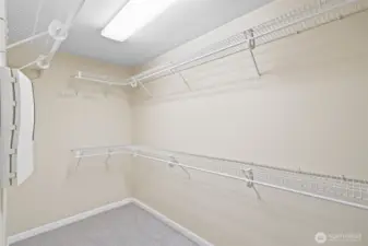 Primary walk in closet