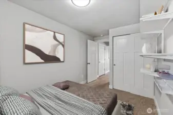 Vertually staged  bedroom 2