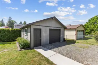 Insulated, finished garage