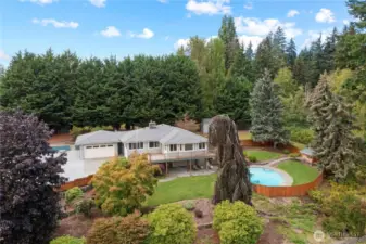 If privacy and room to roam is what you're looking for, you've found your new home! Nestled on a privately situated, shy acre lot lot in a prime Puyallup locale, this is a dream property for outdoor fun