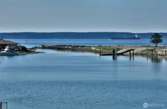 Unobstructed west side views with community boat launch within eye sight.