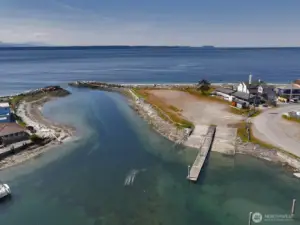The boat launch with access to open waters.