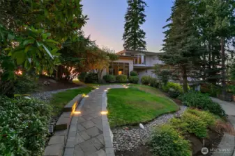 Front walkway lights.