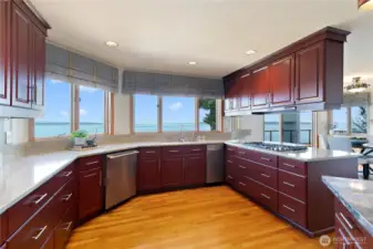 Gourmet Kitchen with views for days.