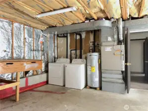 Laundry Area in Garage