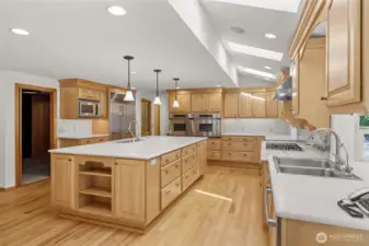 Kitchen Features an Abundance of Storage Throughout