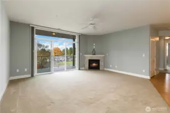 Living Room with Gas Fireplace