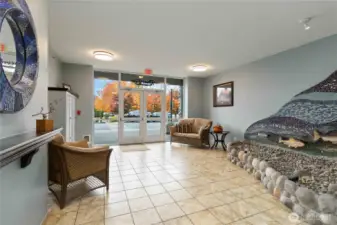 Lobby-Front Entrance with Elevator and Underground Garage Access