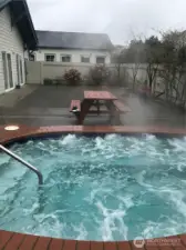Outdoor hot tub