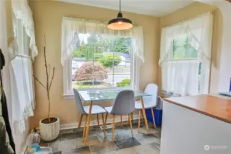 Eat-in kitchen area.