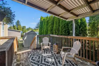 Covered back deck