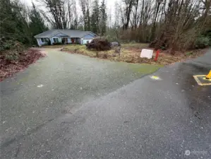 Trailhead and easement entrance from the road