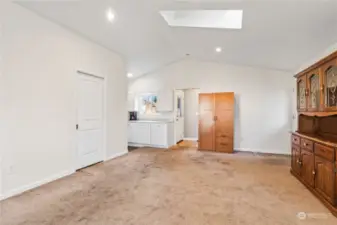 Rec room (door leads to full bathroom)