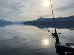 Fishing on the lake