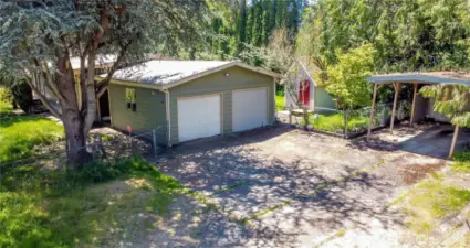 2 Car Garage + Carport
