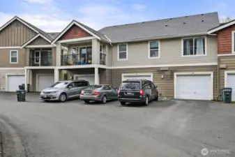 Garage space with room for additional car