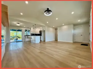 Easy care luxury vinyl plank flooring