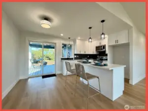 Kitchen and dining rooms