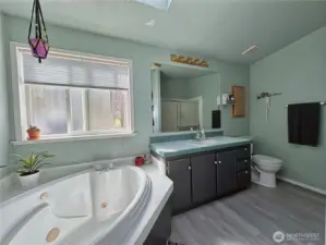 Enjoy relaxing in this spa like jetted soaking tub