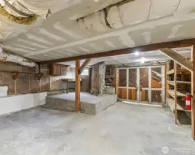 1276 SqFt Unfinished Basement is ready for a workshop or variety of opportunities.
