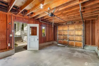 Inside Garage.