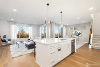 Expansive kitchen, ideal for entertaining and gathering