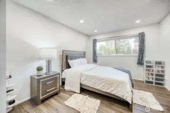 Bright bedroom with workspace potential — ideal for home office or study area.